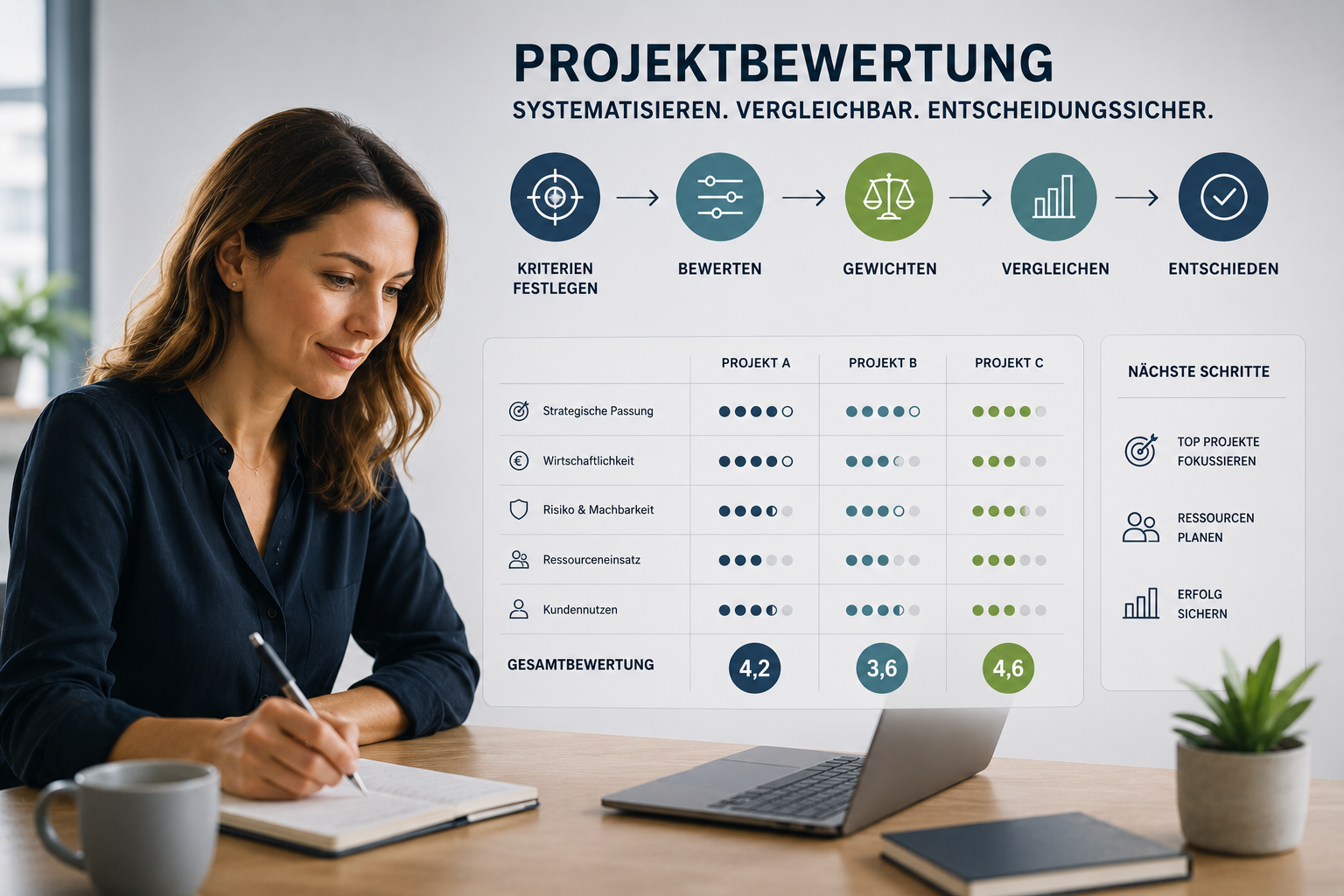 Projektbewertung systematisieren und vergleichbar machen
